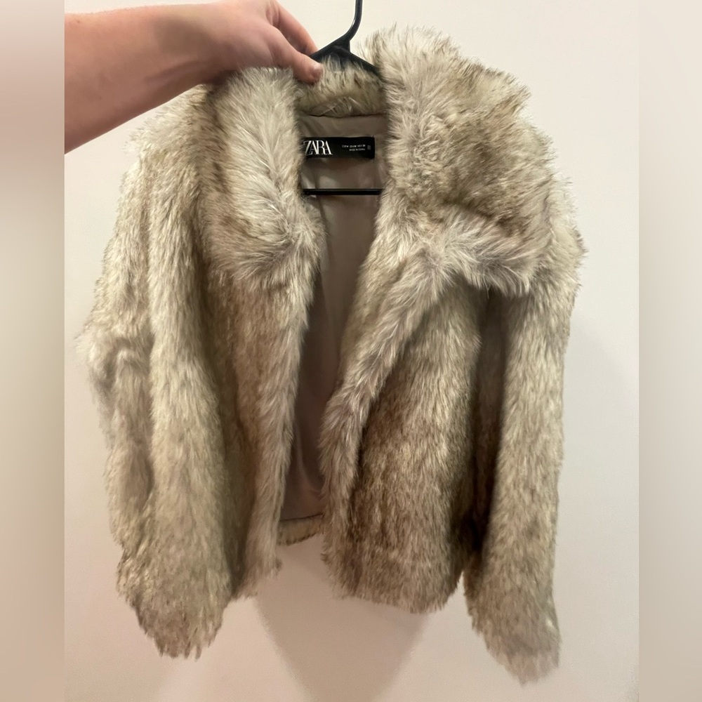 ZARA fur coat